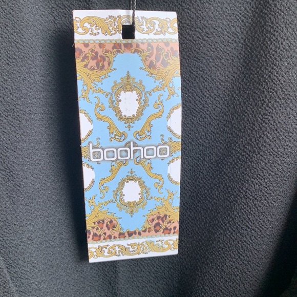 NWT✨BOOHOO BLACK ANGEL SLEEVE SMOCK DRESS SIZE US 14 - Picture 7 of 7